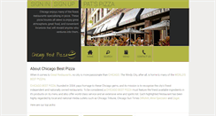 Desktop Screenshot of chicagobestpizza.com